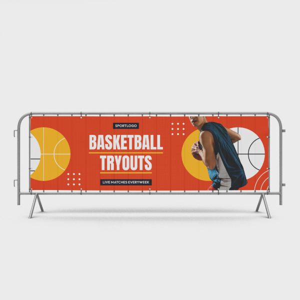 10oz 3' x 6' Single Sided Mesh Banner With Grommets