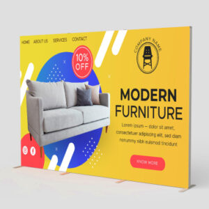 8'H x 10'W Single Sided SEG Marketing Sign