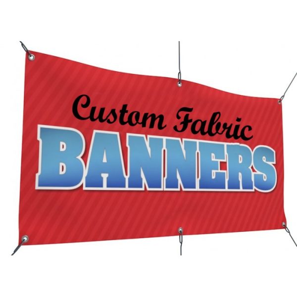 9oz 2' x 6' Single Sided Fabric Banner With Grommets