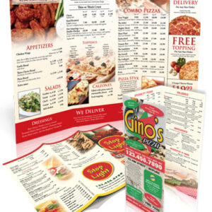 40k 11" x 17" Full Color Menus / Brochures 60lb